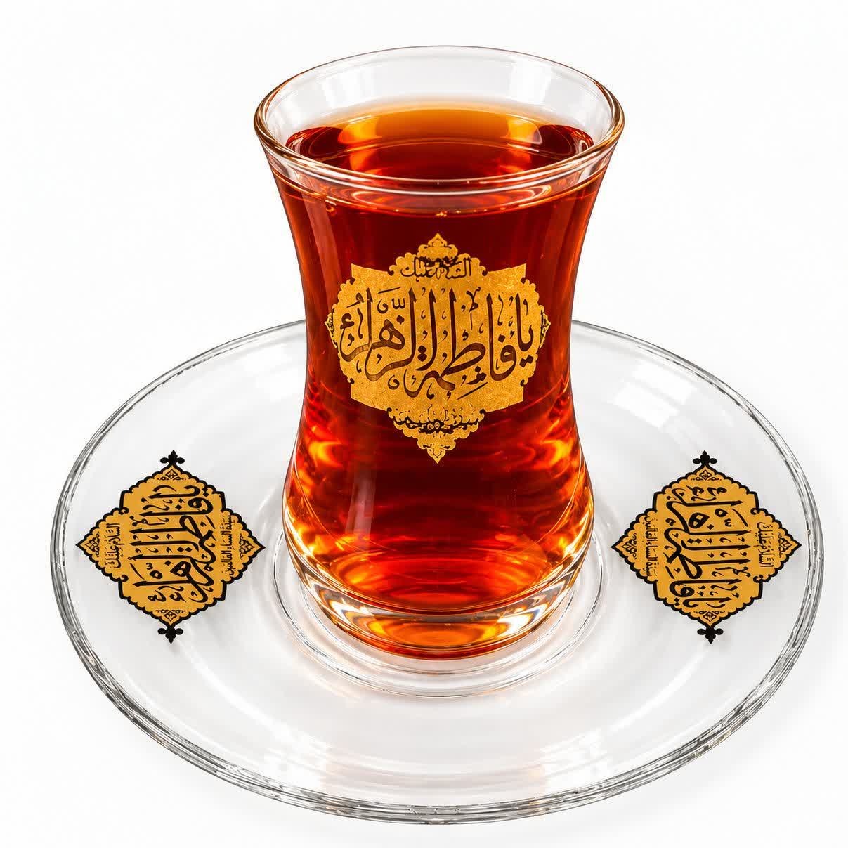 استکان نعلبکی بدون دسته طرح ائمه اطهار